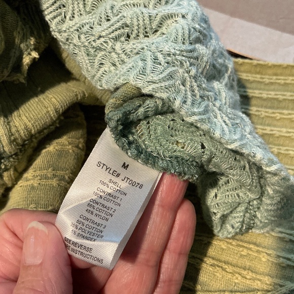 NEW OLI & HALI MIXED FABRIC HOODIE size Medium - Picture 8 of 8